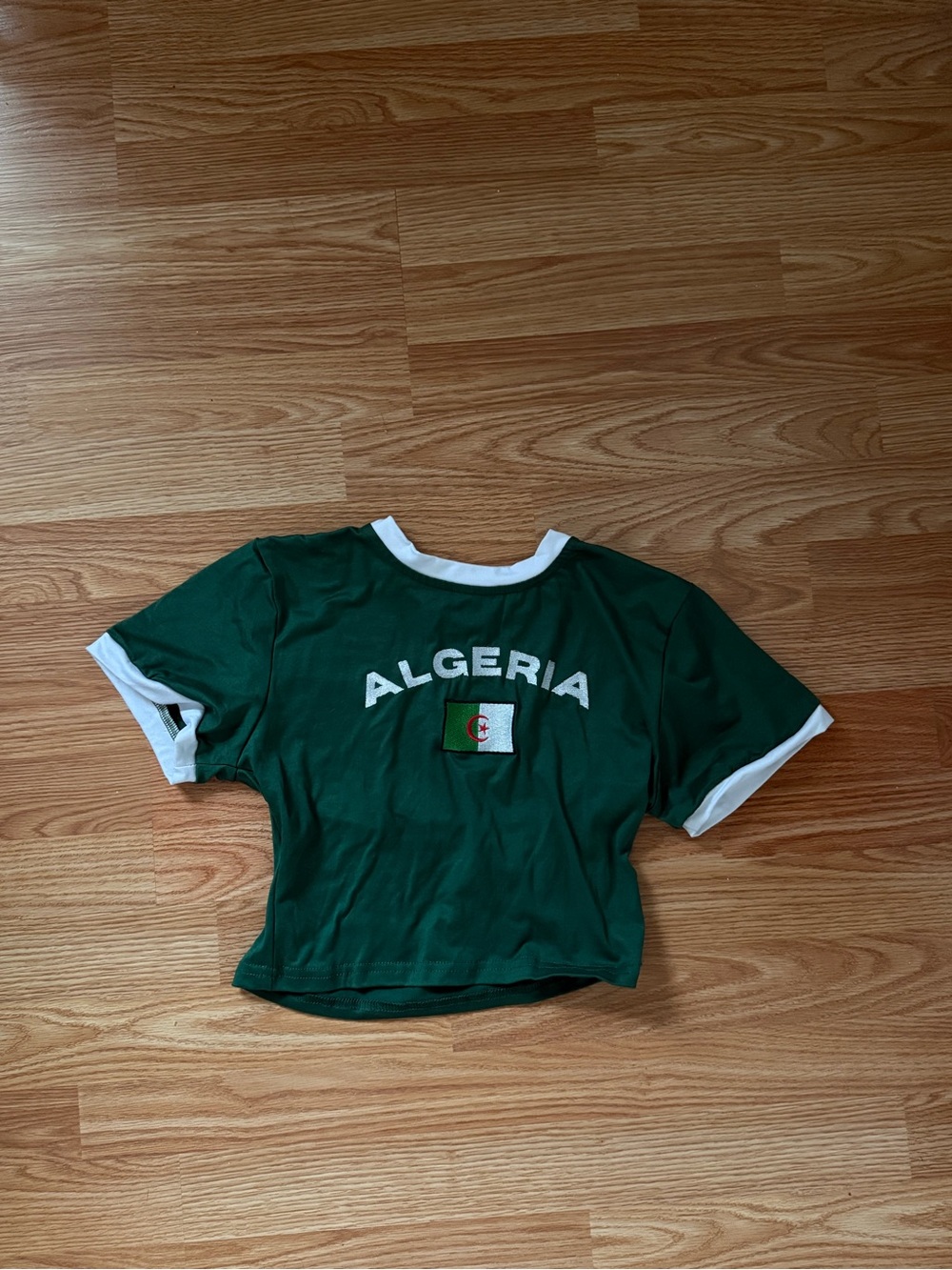 Algeria Green & White Crop Top - Size Small - Never Worn